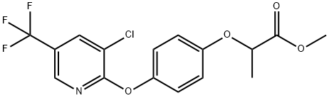 Methyl 2-(4-((3-chloro-5-(trifluoromethyl)-2-pyridinyl)oxy)phenoxy)propanoate Structural