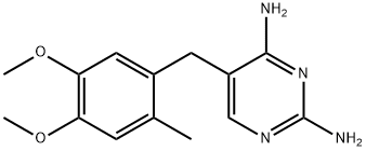 5-(4,5-dimethoxy-2-methylbenzyl)-2,4-diaminopyrimidine Structural