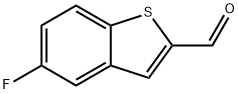 5-Fluoro-1-benzothiophene-2-carbaldehyde Structural