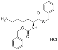 Z-LYS-SBZL HCL Structural