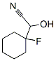 Cyclohexaneacetonitrile,  1-fluoro--alpha--hydroxy- Structural