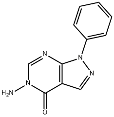 5-AMINO-1-PHENYL-1,5-DIHYDRO-4H-PYRAZOLO[3,4-D]PYRIMIDIN-4-ONE Structural