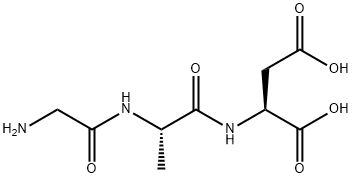 H-GLY-ALA-ASP-OH Structural