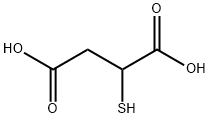 Mercaptosuccinic acid Structural