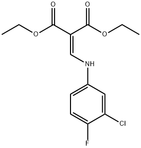 diethyl [[(3-chloro-4-fluorophenyl)amino]methylene]malonate Structural