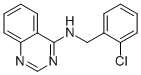 N-[(2-CHLOROPHENYL)METHYL]-4-QUINAZOLINAMINE Structural