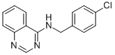 N-[(4-CHLOROPHENYL)METHYL]-4-QUINAZOLINAMINE Structural