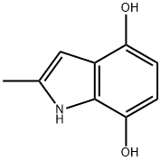 1H-Indole-4,7-diol,2-methyl-(9CI) Structural