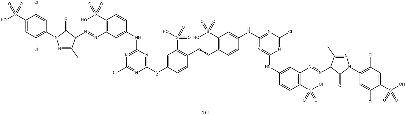 hexasodium 4,4'-bis[[4-chloro-6-[[3-[[1-(2,5-dichloro-4-sulphonatophenyl)-4,5-dihydro-3-methyl-5-oxo-1H-pyrazol-4-yl]azo]-4-sulphonatophenyl]amino]-1,3,5-triazin-2-yl]amino]stilbene-2,2'-disulphonate