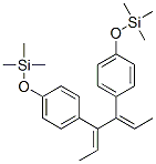 Silane, [(1,2-diethylidene-1,2-ethanediyl)bis(4,1-phenyleneoxy)]bistri methyl-, (E,E)- Structural