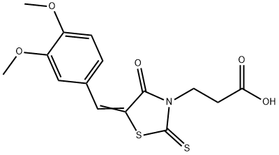 3-[5-(3,4-DIMETHOXY-BENZYLIDENE)-4-OXO-2-THIOXO-THIAZOLIDIN-3-YL]-PROPIONIC ACID