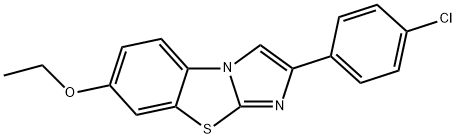 2-(4-CHLOROPHENYL)-7-ETHOXYIMIDAZO[2,1-B]BENZOTHIAZOLE Structural