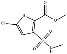 Methyl 5-chloro-3-chlorosulfonyl-2-thiophene carboxylate Structural