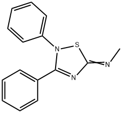 N-(2,3-DIPHENYL-1,2,4-THIADIAZOL-5(2H)-YLIDENE)METHANAMINE HYDROBROMIDE Structural