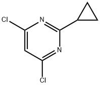 4,6-dichloro-2-cyclopropylpyrimidine Structural