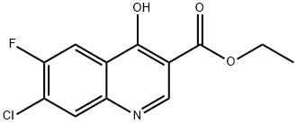 ethyl 7-chloro-6-fluoro-4-hydroxyquinoline-3-carboxylate  Structural