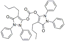 bis[4-butyl-1,2-dihydro-3-oxo-1,2-diphenyl-3H-pyrazol-5-yl] carbonate  Structural