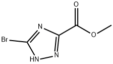 1H-1,2,4-Triazole-3-carboxylic acid, 5-bromo-, methyl ester Structural