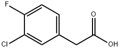 3-CHLORO-4-FLUOROPHENYLACETIC ACID Structural