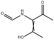 Formamide, N-(1-acetyl-2-hydroxy-1-propenyl)- (9CI) Structural