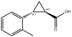 (1R,2R)-2-o-tolylcyclopropanecarboxylic acid Structural