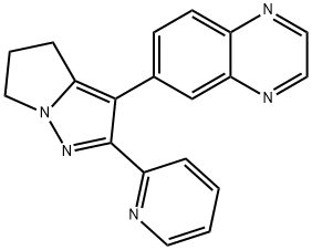 Quinoxaline, 6-[5,6-dihydro-2-(2-pyridinyl)-4H-pyrrolo[1,2-b]pyrazol-3-yl]- Structural