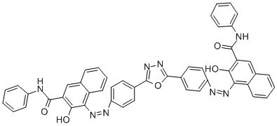 4,4'-[1,3,4-OXADIAZOLE-2,5-DIYLBIS(4,1-PHENYLENEAZO)] BIS[3-HYDROXY-N-PHENYL]-2-NAPHTHALENECARBOXAMIDE