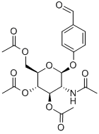 4'-FORMYLPHENYL 2-ACETAMIDO-3,4,6-TRI-O-ACETYL-2-DEOXY-BETA-D-GLUCOPYRANOSIDE Structural