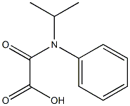 N-(1-METHYLETHYL)-N-(PHENYL)OXALAMIC ACID Structural