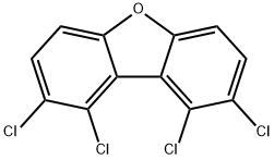 1,2,8,9-TETRACHLORODIBENZOFURAN Structural