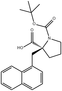 BOC-(S)-ALPHA-(1-NAPHTHALENYLMETHYL)-PROLINE Structural