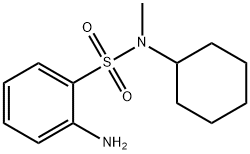 2-Amino-N-cyclohexyl-N-methylbenzenesulfonamide Structural