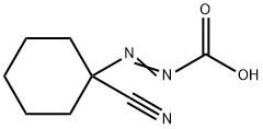 Diazenecarboxylic  acid,  (1-cyanocyclohexyl)-  (9CI) Structural
