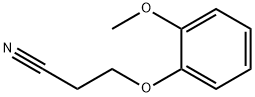 3-(2-methoxyphenoxy)propanenitrile Structural