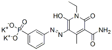 dipotassium 3-[3-carbamoyl-1-ethyl-1,2-dihydro-6-hydroxy-4-methyl-2-oxo-5-pyridylazo]phenylphosphonate