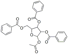 (5-acetyloxy-3,4-dibenzoyloxy-oxolan-2-yl)methyl benzoate Structural