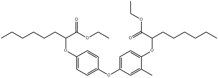 Ethyl 2-(4-(4-((1-(ethoxycarbonyl)heptyl)oxy)-3-methylphenoxy)phenoxy) octanoate Structural