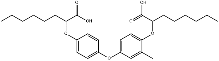 2-(4-(4-((1-Carboxyheptyl)oxy)-3-methylphenoxy)phenoxy)octanoic acid