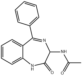 N-(2-OXO-5-PHENYL-2,3-DIHYDRO-1H-BENZO[E][1,4]DIAZEPIN-3-YL)-ACETAMIDE Structural