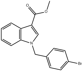 1H-INDOLE-3-CARBOXYLIC ACID, 1-[(4-BROMOPHENYL)METHYL]-, METHYL ESTER