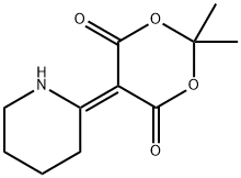 2,2-Dimethyl-5-(2-piperidinylidene)-1,3-dioxane-4,6-dione Structural