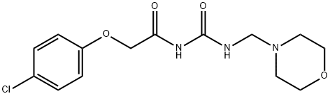 Urea, 1-((p-chlorophenoxy)acetyl)-3-(morpholinomethyl)-