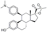 (11β)-17-(Acetyloxy)-11-[4-(diMethylaMino)phenyl]-3-hydroxy-19-norpregna-1,3,5(10)-trien-20-one Structural Picture