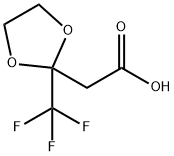 (2-TRIFLUOROMETHYL-1,3DIOXOLAN-2-YL)-ACETIC ACID Structural