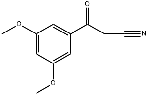 3-(3',5'-DIMETHOXYPHENYL)-3-OXOPROPANENITRILE Structural