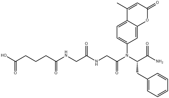 GLUTARYL-GLY-GLY-PHE-AMC Structural