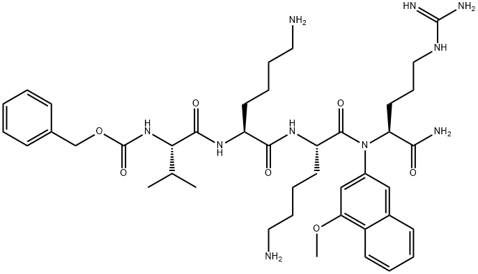 Z-VAL-LYS-LYS-ARG-4M-BETANA HYDROCHLORIDE SALT Structural