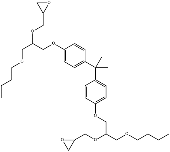 2,2'-[(1-methylethylidene)bis[4,1-phenyleneoxy[1-(butoxymethyl)ethylene]oxymethylene]]bisoxirane     