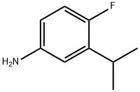 Benzenamine, 4-fluoro-3-(1-methylethyl)- (9CI) Structural