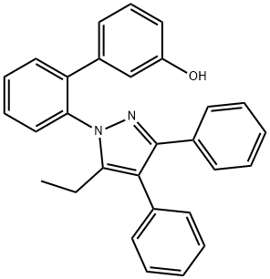 2''-(5-ETHYL-3,4-DIPHENYL-PYRAZOL-1-YL)-BIPHENYL-3-OL